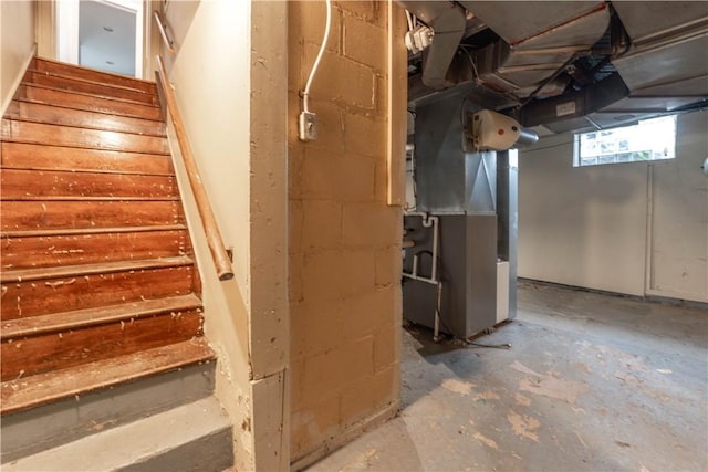 55 Evergreen Ter, Uniontown, PA 15401 - below grade area with stairway
