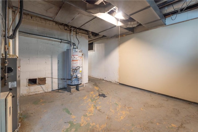 55 Evergreen Ter, Uniontown, PA 15401 - unfinished basement with water heater