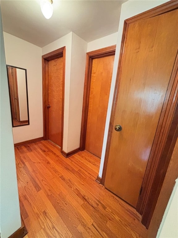 1132 Onondago St, Squirrel Hill, PA 15218 - corridor featuring light wood finished floors and baseboards