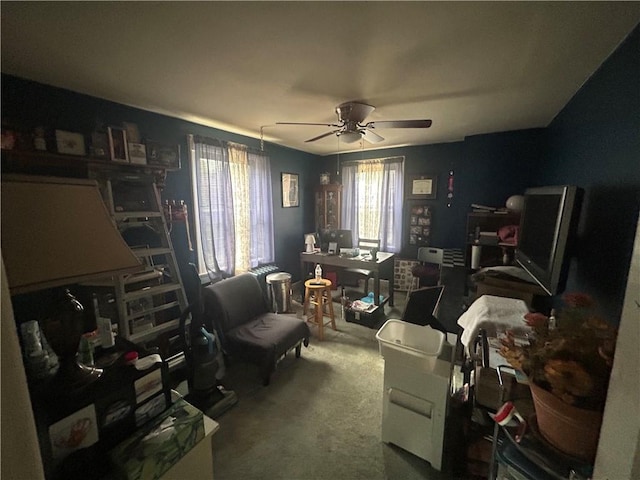 4735 Stanton Ave, Stanton Heights, PA 15201 - office space with ceiling fan and carpet flooring