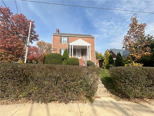 4735 Stanton Ave, Stanton Heights, PA 15201 - view of front of home with a chimney
