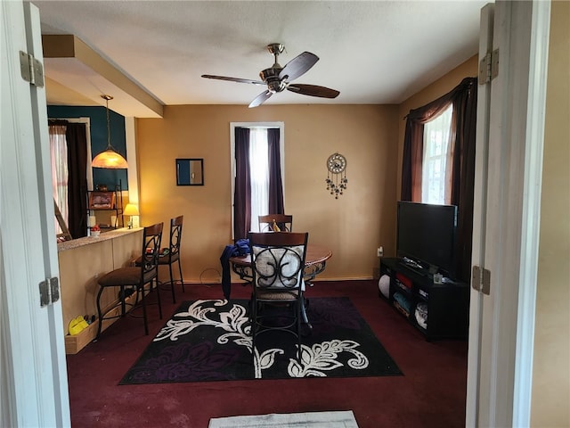 534 Broadway St, Masontown, PA 15461 - carpeted office space with a ceiling fan