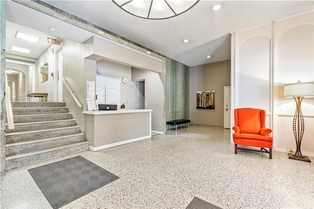 144 N Dithridge St Unit 703, Oakland, PA 15213 - reception with recessed lighting and stairway
