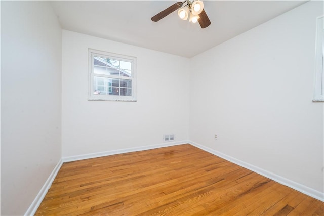 2443 Rose Garden Rd, Banksville/Westwood, PA 15220 - empty room with light wood-type flooring, baseboards, and ceiling fan