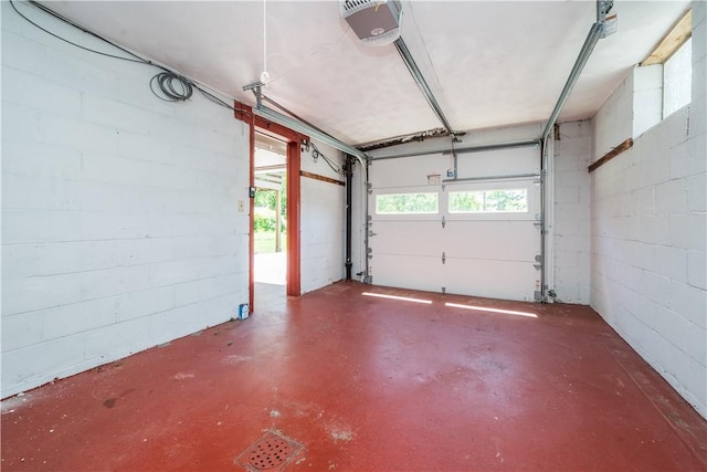 2443 Rose Garden Rd, Banksville/Westwood, PA 15220 - garage with concrete block wall and a garage door opener