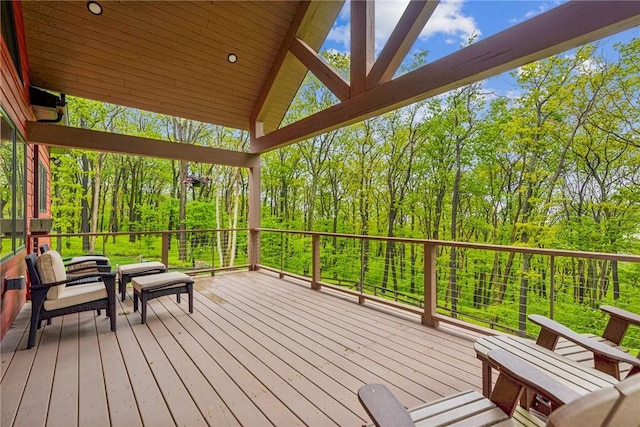 266 Deer Fern Dr, Donegal Wml, PA 15501 - view of wooden terrace