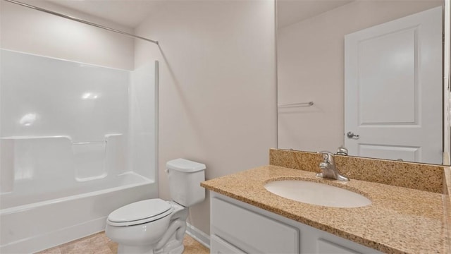 5 Heather Ct, Plum Boro, PA 15239 - full bath with vanity, toilet, shower / washtub combination, and tile patterned flooring