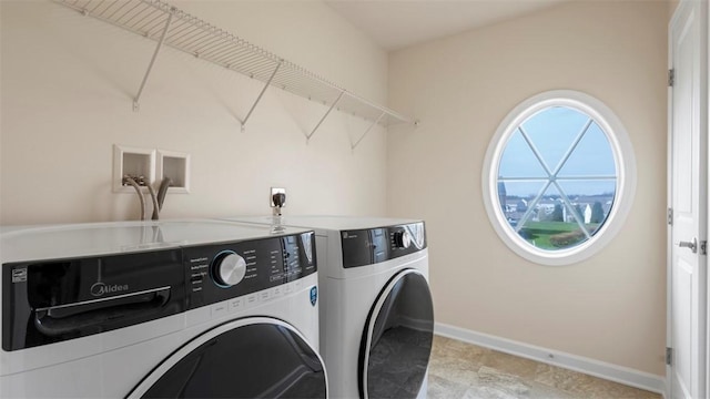 5 Heather Ct, Plum Boro, PA 15239 - laundry room featuring washer and clothes dryer and baseboards