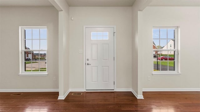 5 Heather Ct, Plum Boro, PA 15239 - entryway with wood-type flooring and baseboards