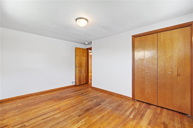 1317 Cathell Rd, Baldwin Boro, PA 15236 - unfurnished bedroom featuring light wood-type flooring and a closet