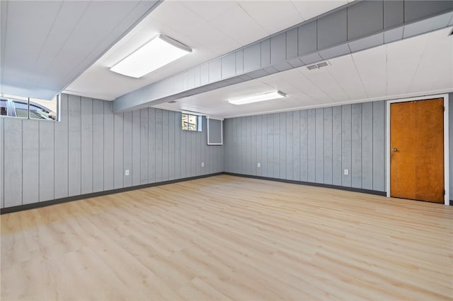 1317 Cathell Rd, Baldwin Boro, PA 15236 - basement featuring wood finished floors and wooden walls