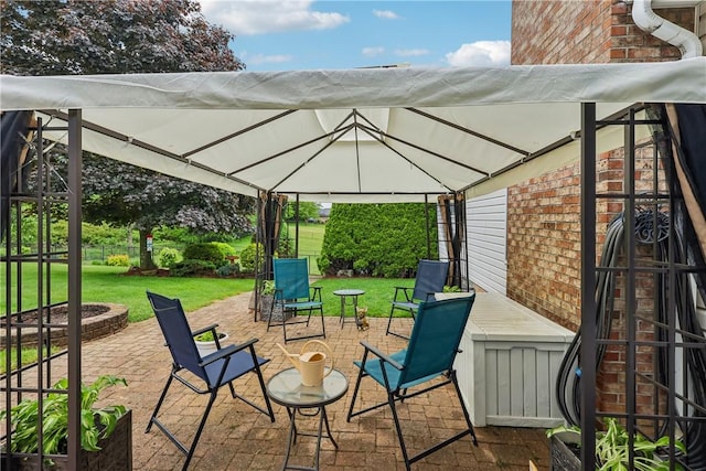 108 Covington Dr, Center Twp, PA 16001 - view of patio / terrace featuring a gazebo