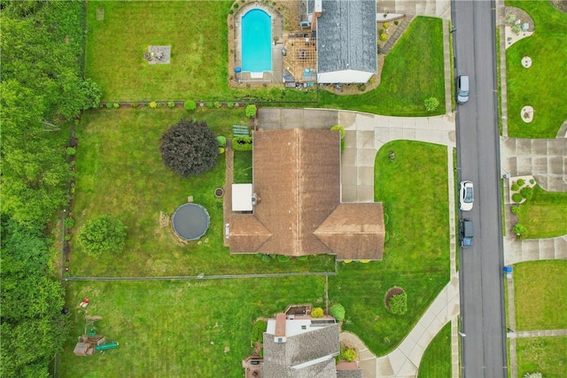 108 Covington Dr, Center Twp, PA 16001 - aerial view of a pool area