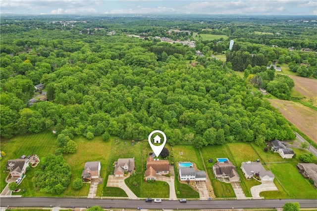 108 Covington Dr, Center Twp, PA 16001 - aerial view of a heavily wooded area