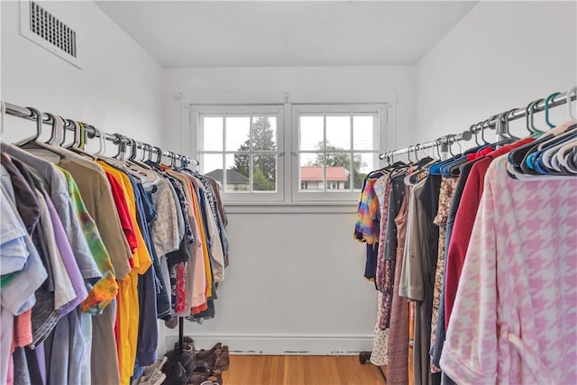 111 E Sheridan Ave, New Castle/2Nd, PA 16105 - spacious closet with wood finished floors