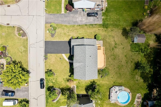 821 Kingston Dr, South Fayette, PA 15057 - aerial view of a pool area
