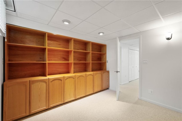 821 Kingston Dr, South Fayette, PA 15057 - interior space with light carpet, baseboards, and a paneled ceiling