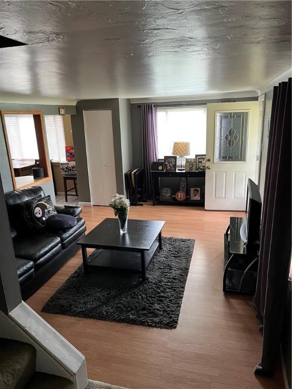 417 Longview Dr, Monroeville, PA 15146 - living room with plenty of natural light and wood finished floors