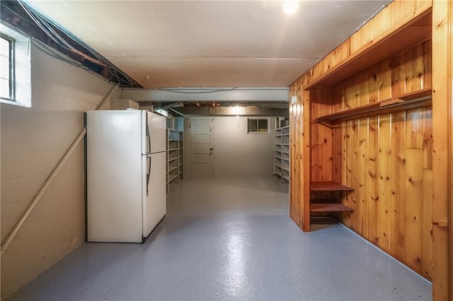 1007 High St, Luzerne Twp, PA 15417 - basement with freestanding refrigerator