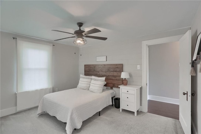 27 Laurel Ave, City Of Washington, PA 15301 - bedroom featuring baseboards, a ceiling fan, and light carpet
