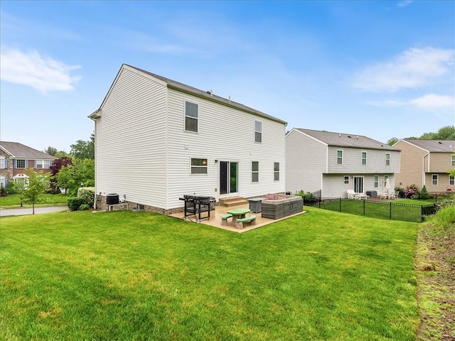 8045 Maureen Dr, Cranberry Twp, PA 16066 - back of property featuring a patio area, a residential view, and central AC unit