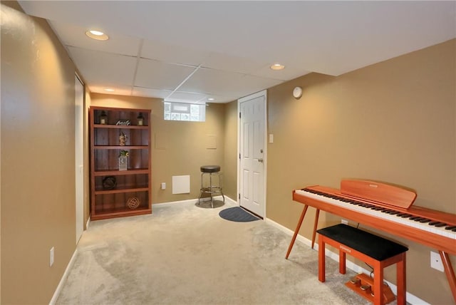 2114 Swallow Hill Rd, Scott Twp Sal, PA 15220 - living area featuring carpet, recessed lighting, and baseboards
