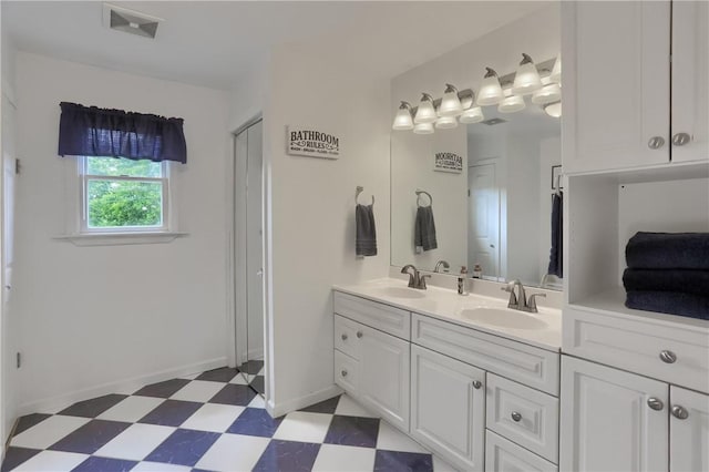 2114 Swallow Hill Rd, Scott Twp Sal, PA 15220 - full bath with tile patterned floors and double vanity