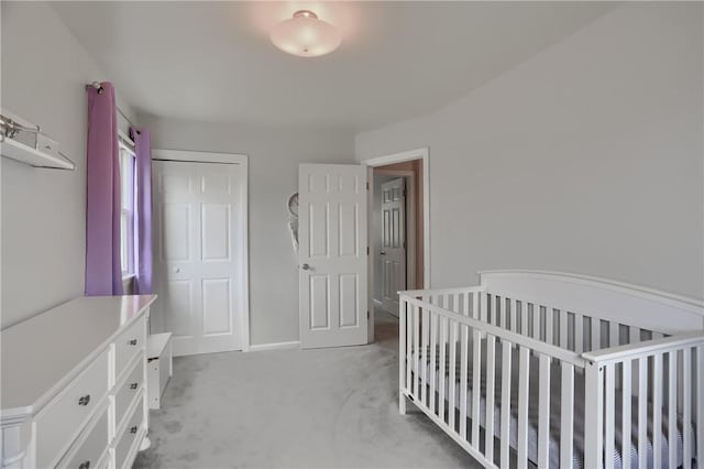 2114 Swallow Hill Rd, Scott Twp Sal, PA 15220 - bedroom with light colored carpet, a closet, a nursery area, and baseboards