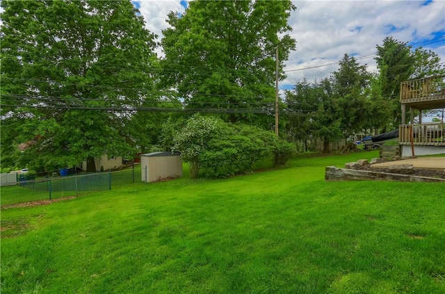 2114 Swallow Hill Rd, Scott Twp Sal, PA 15220 - view of yard with a wooden deck