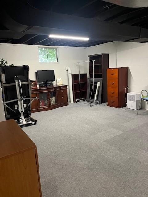 102 Rose Ave, Ross Twp, PA 15229 - basement with carpet and a desk
