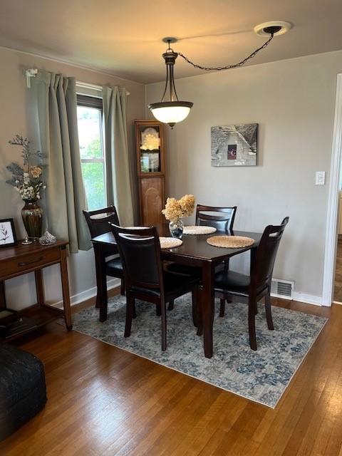 102 Rose Ave, Ross Twp, PA 15229 - dining room featuring wood finished floors and baseboards