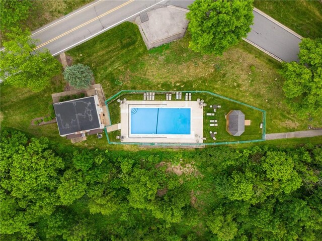 2708 Bingham Dr, Upper St Clair, PA 15241 - view of property location featuring a pool area and property parcel outlined