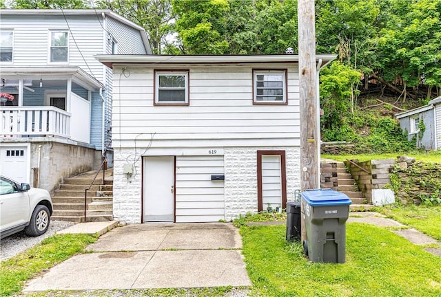 619 1st St, Verona, PA 15147 - back of house with stairs