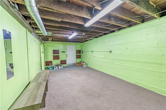 619 1st St, Verona, PA 15147 - unfinished below grade area featuring carpet
