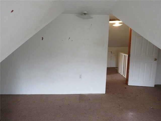 3921 Portman Ave, Observatory Hill, PA 15214 - additional living space with carpet, vaulted ceiling, and a ceiling fan
