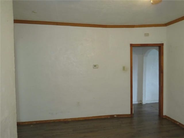 3921 Portman Ave, Observatory Hill, PA 15214 - spare room with ornamental molding and wood finished floors