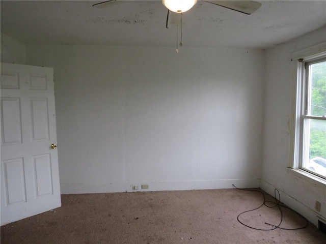 3921 Portman Ave, Observatory Hill, PA 15214 - spare room with ceiling fan and carpet floors