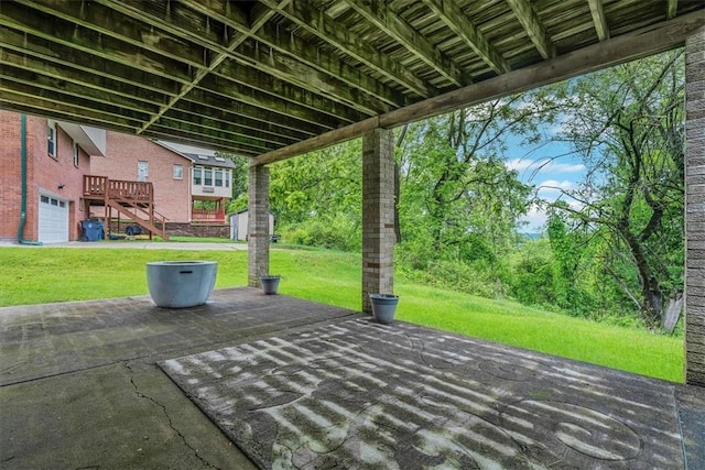 1382 Great Oak Dr, Scott Twp Sal, PA 15220 - view of patio / terrace with stairs