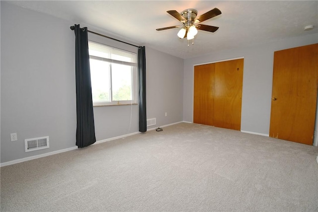 341 Macassar Dr, Baldwin Boro, PA 15236 - unfurnished bedroom featuring carpet floors, baseboards, a closet, and ceiling fan