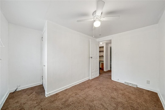 1124 Ridgeland Dr, Marshall Shadeland, PA 15212 - unfurnished bedroom with carpet flooring, baseboards, and a ceiling fan