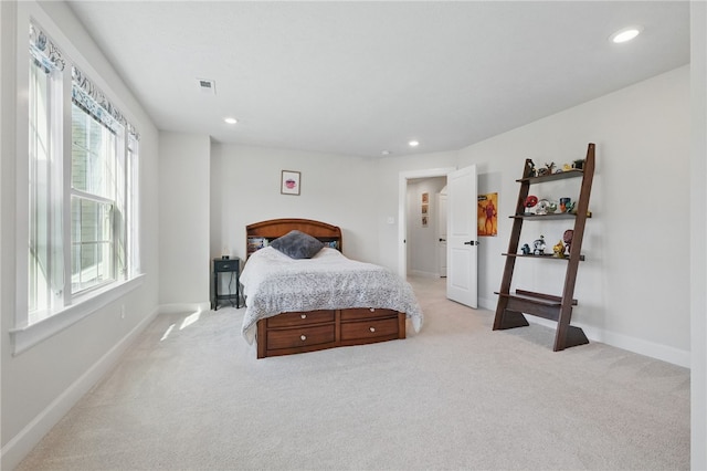 5023 Kensington Dr, Cecil, PA 15317 - bedroom featuring light carpet, recessed lighting, and baseboards