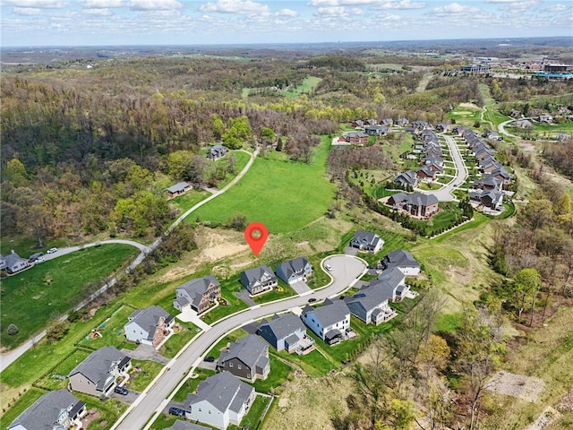 5023 Kensington Dr, Cecil, PA 15317 - aerial view of property's location with nearby suburban area and a forest