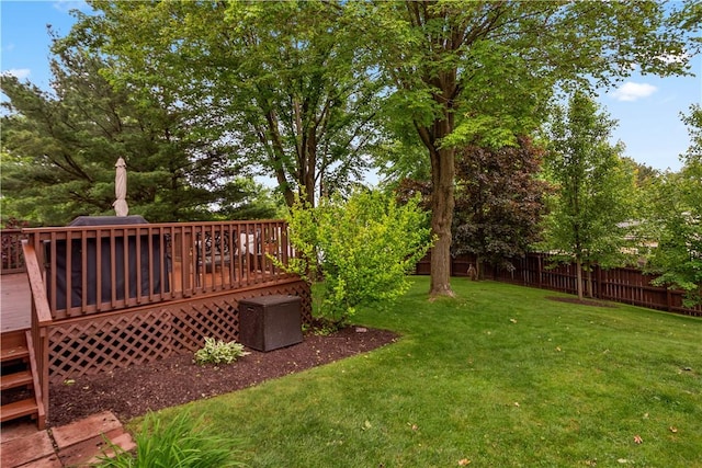 401 Pebble Creek Dr, Cranberry Twp, PA 16066 - view of yard with a deck