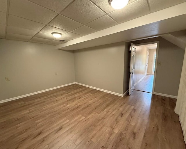 124 Hillvue Dr, Seven Fields Boro, PA 16046 - finished below grade area with wood finished floors and a drop ceiling