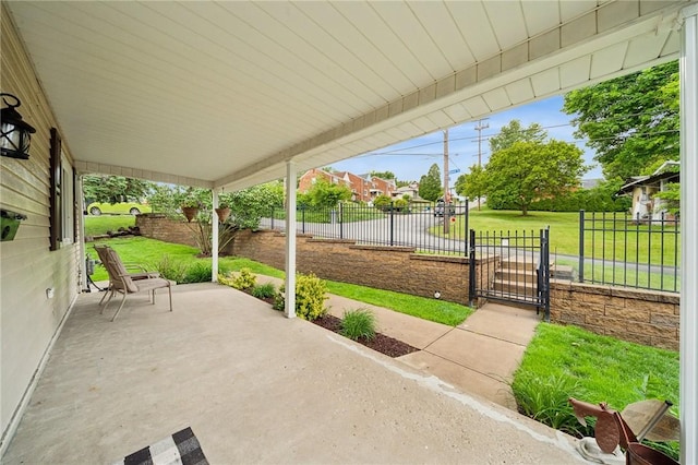 1204 Scorer St, Lincoln Place, PA 15207 - view of patio / terrace with a gate