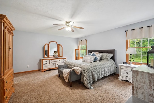 565 Leeper Rd, Green Twp, PA 15043 - bedroom featuring light carpet, a ceiling fan, and baseboards