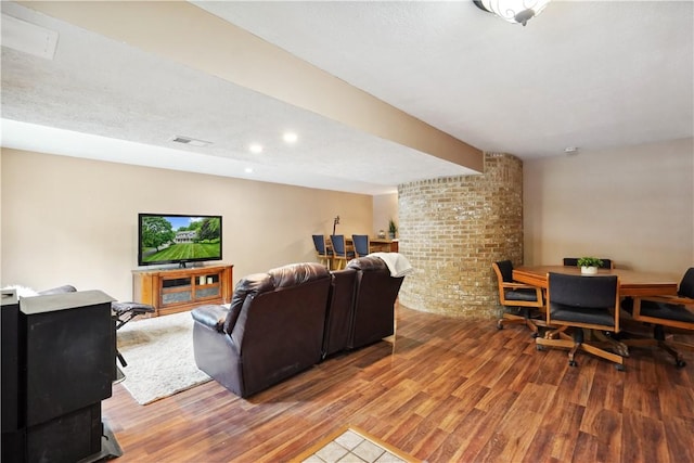 565 Leeper Rd, Green Twp, PA 15043 - living area featuring wood finished floors and recessed lighting