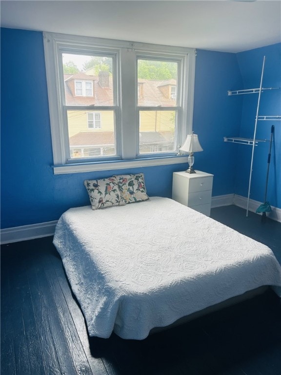 4236 Haldane St, Greenfield, PA 15207 - bedroom featuring baseboards, multiple windows, and hardwood / wood-style flooring