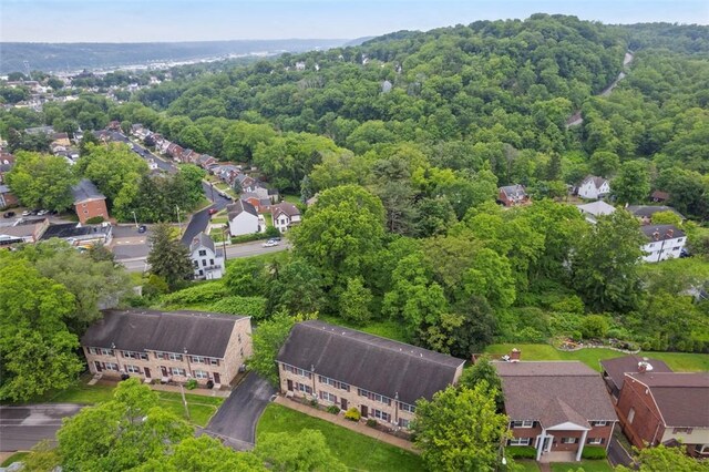 331 Glaser Ave Unit C, Bellevue, PA 15202 - aerial perspective of suburban area with a forest
