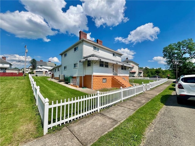 1129 1st St, Redstone Twp, PA 15442 - view of side of property with a chimney